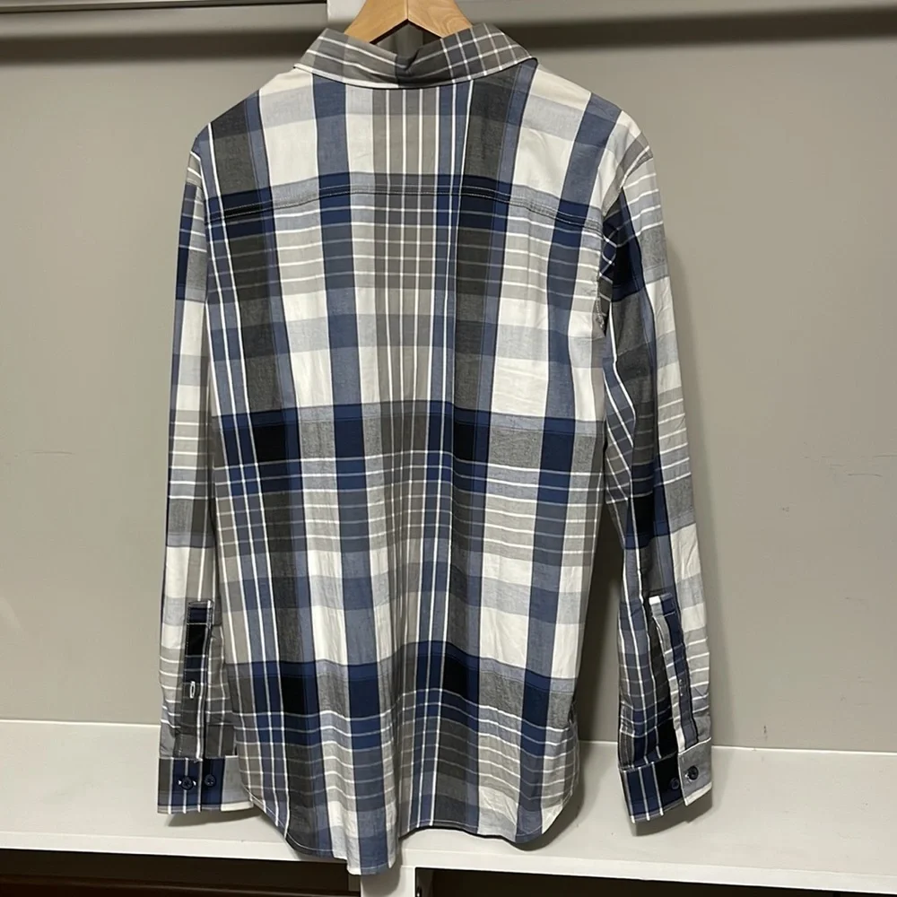 NWOT Plaid Columbia Men's Boulder Ridge Long Sleeve Shirt Button Down Medium M - Picture 2 of 10
